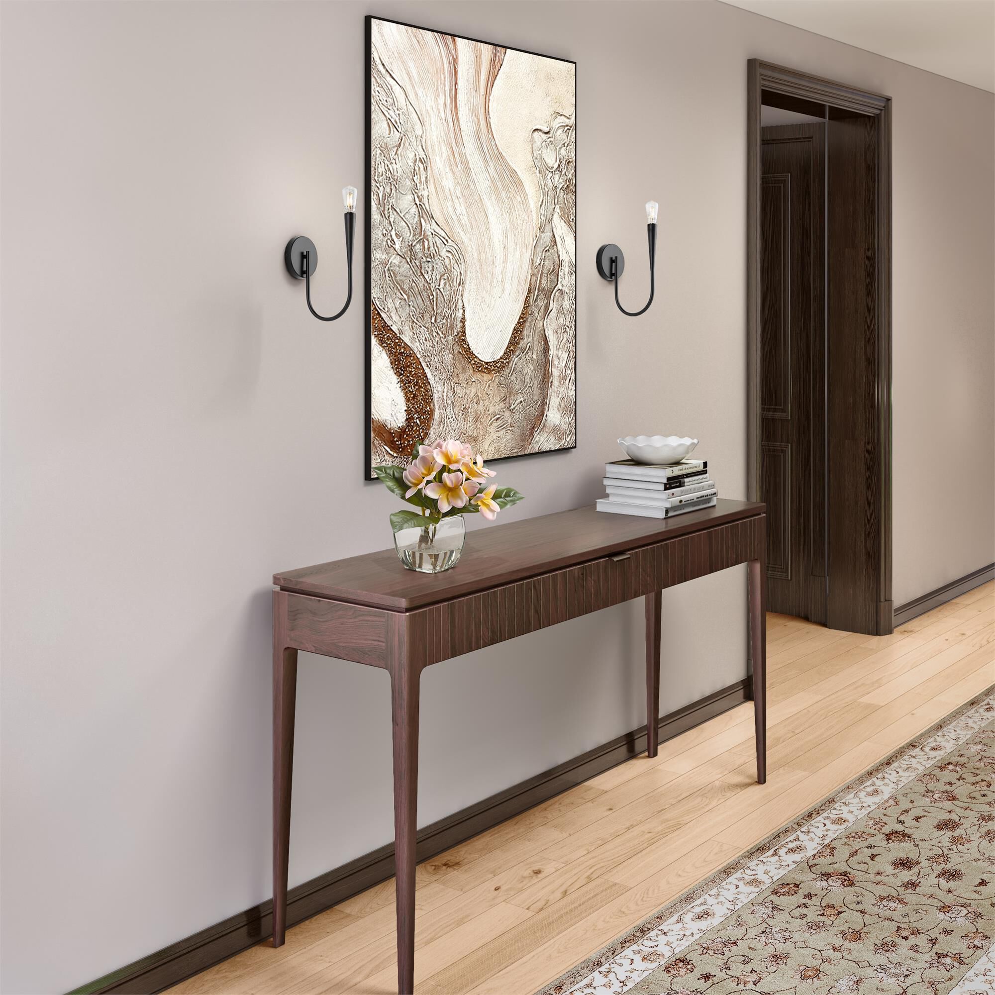 Shown in Black finish