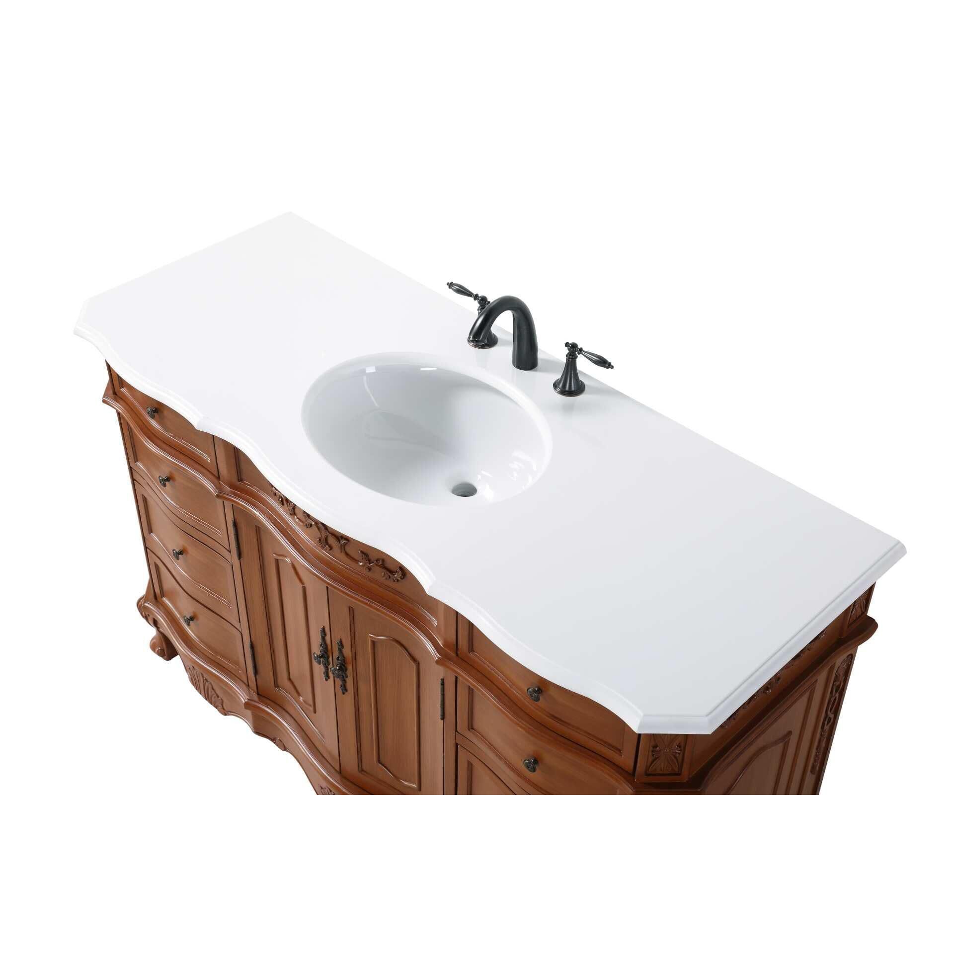 Shown in Teak finish