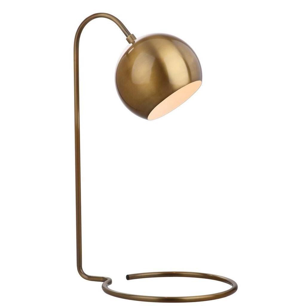 Shown in Brass Gold finish and Metal shade