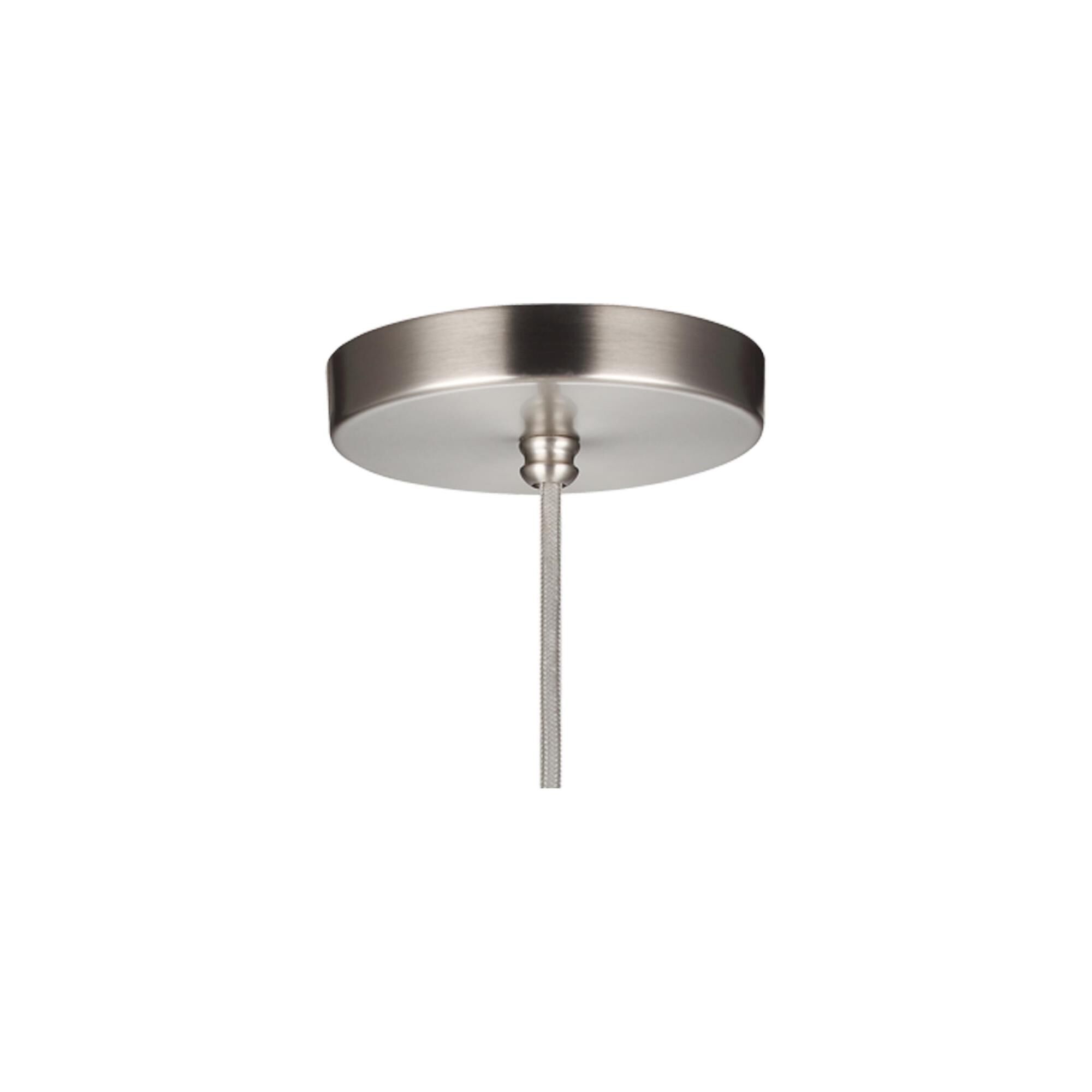 Shown in Satin Nickel finish and clear  glass and Clear shade