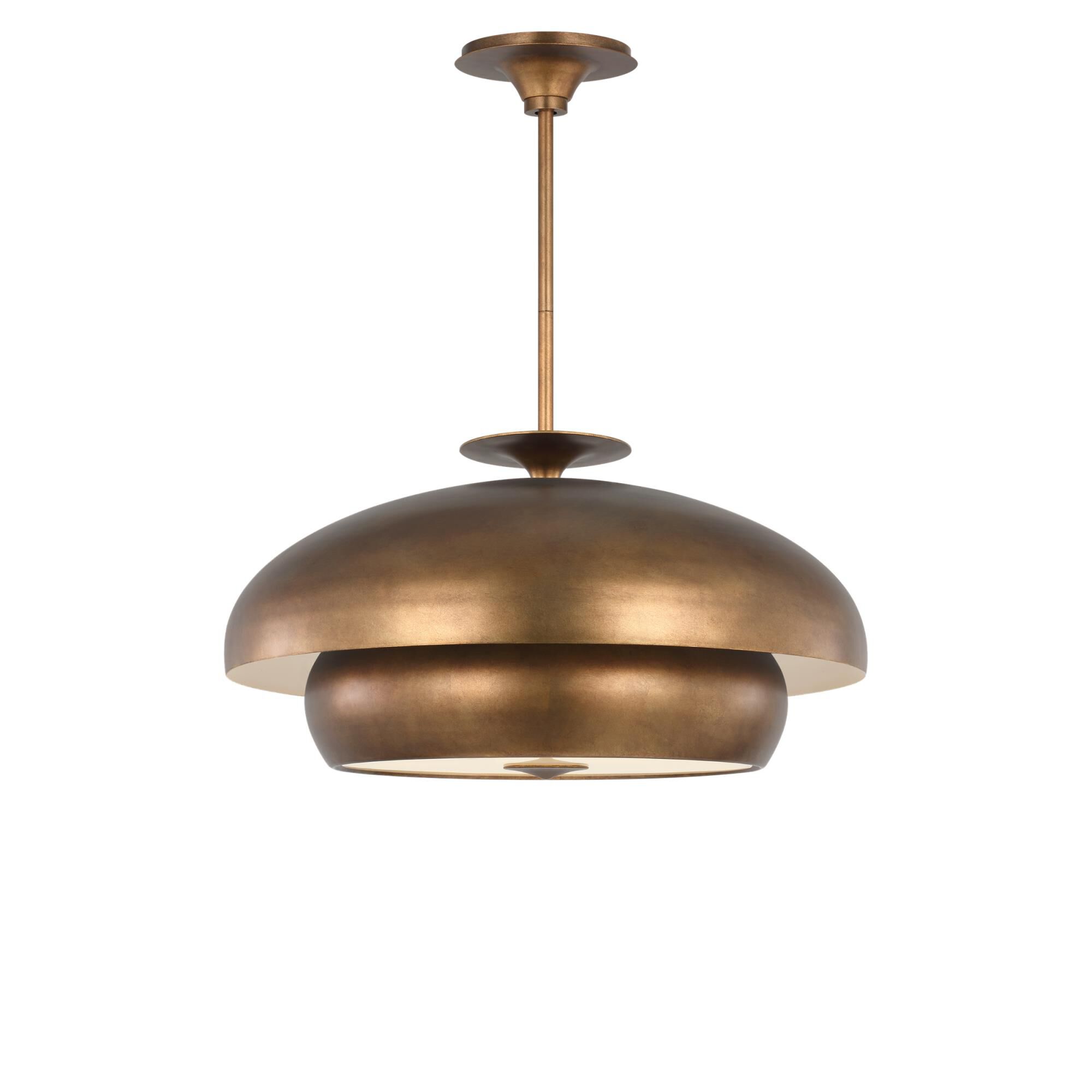 Shown in Vintage Gild finish and Silk Print Inside, Clear Outside Tempered glass