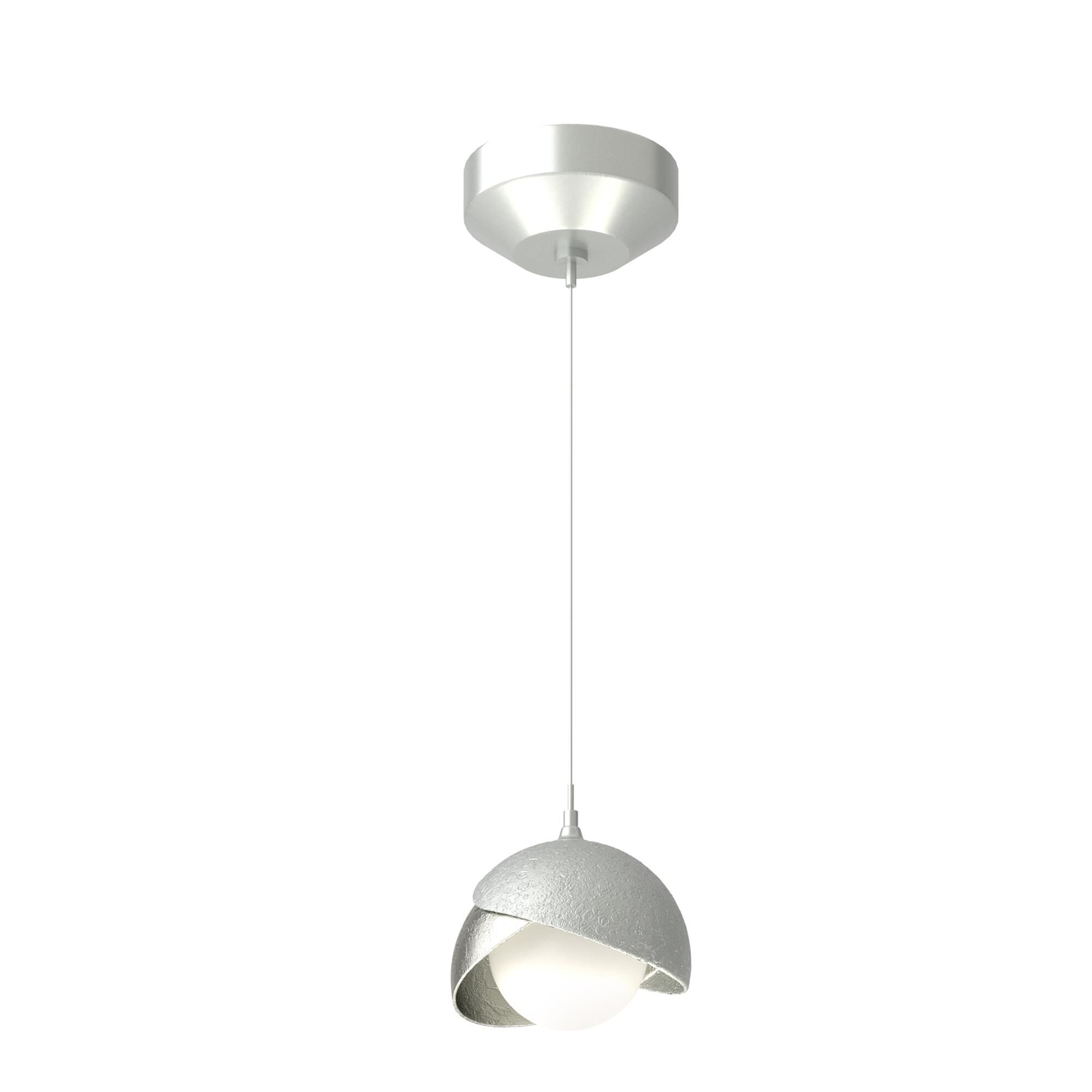 Shown in Vintage Platinum finish and Opal glass and Sterling  accent