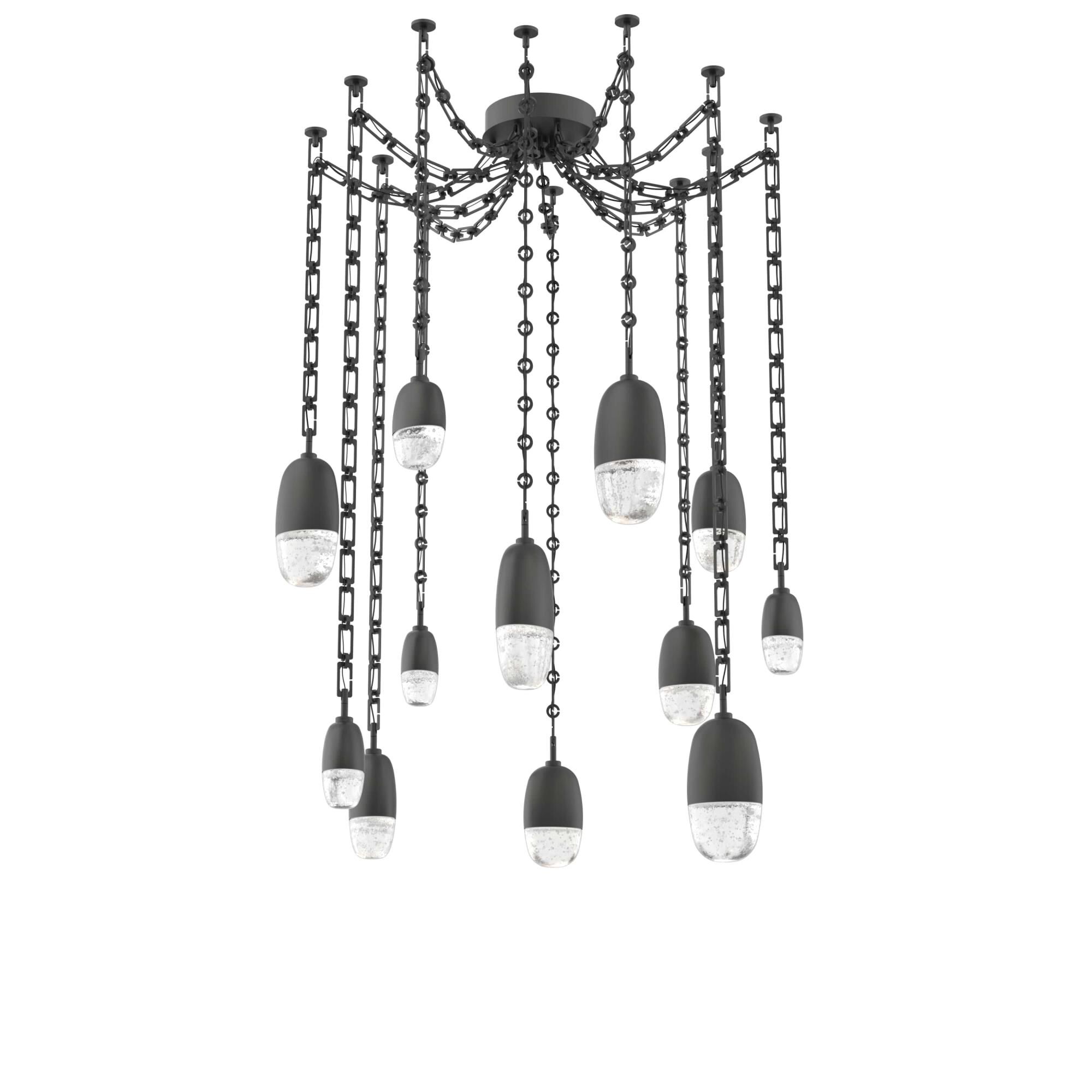 Levi Wilson Pebble 14 Inch Multi Pendant Light by Hammerton Studio