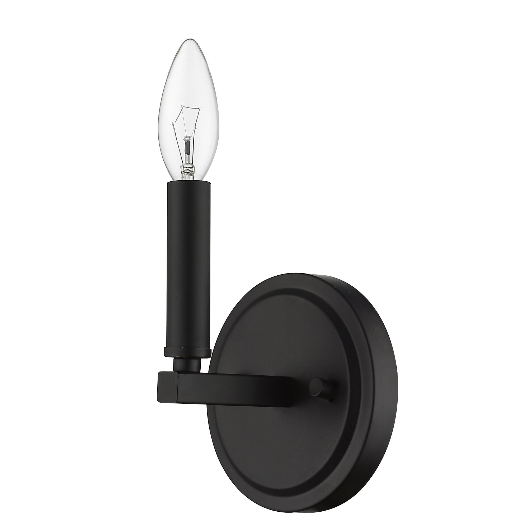 Shown in Matte Black finish and -- glass and -- shade