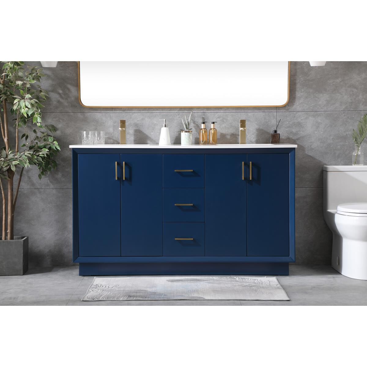 Hayes 60 Inch Bath Vanity by Elegant Decor