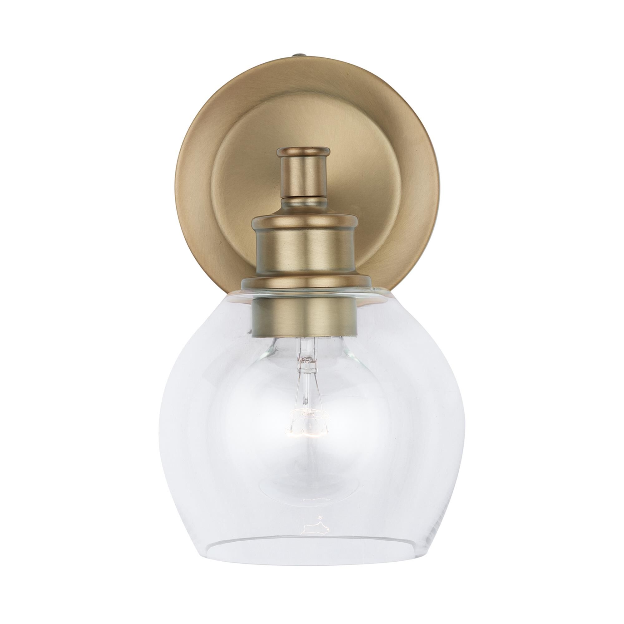 Shown in Aged Brass finish and 426 glass