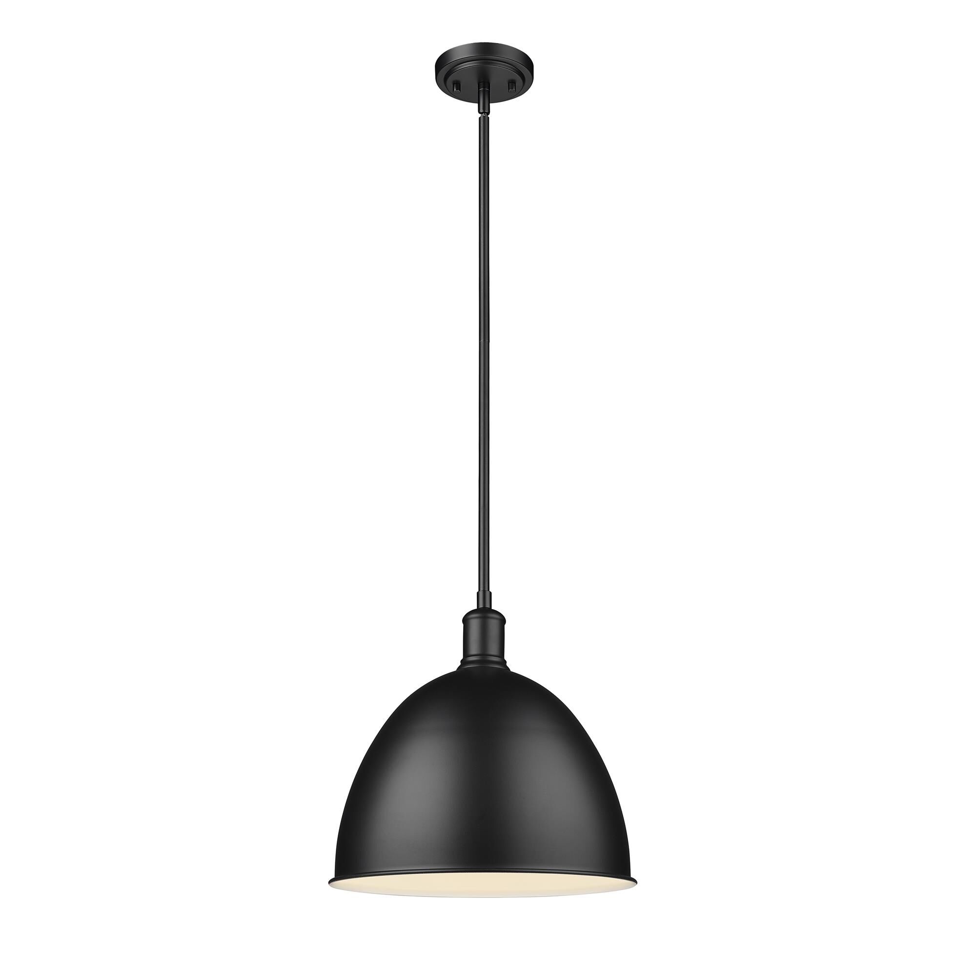 Shown in Matte Black finish and Matte Black shade