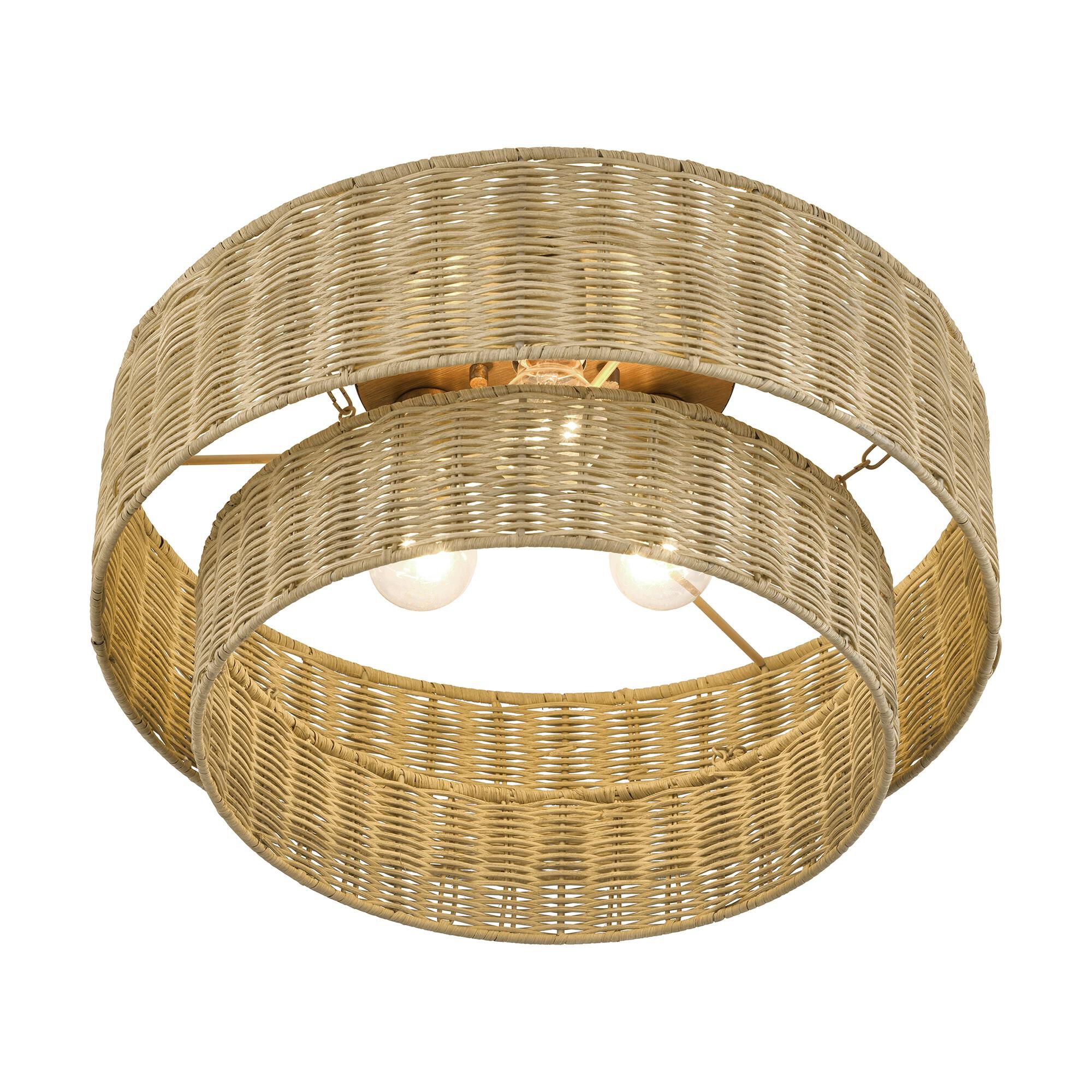 Weavington 18 Inch Semi Flush Mount by Livex Lighting