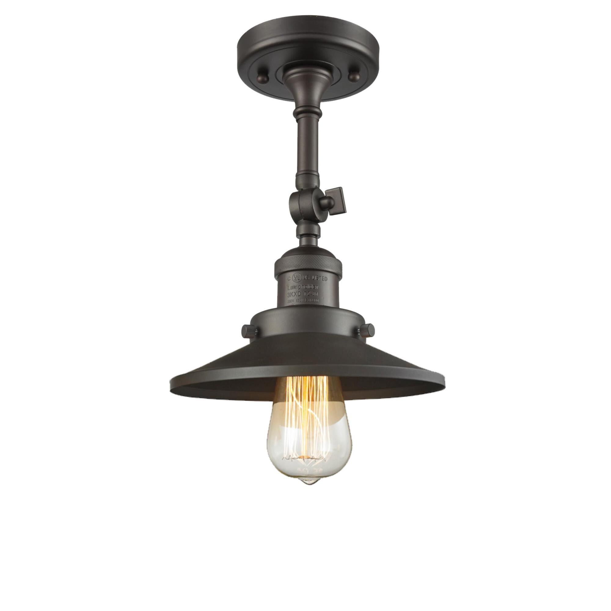 Bruno Marashlian Railroad 8 Inch 1 Light Semi Flush Mount by Innovations Lighting