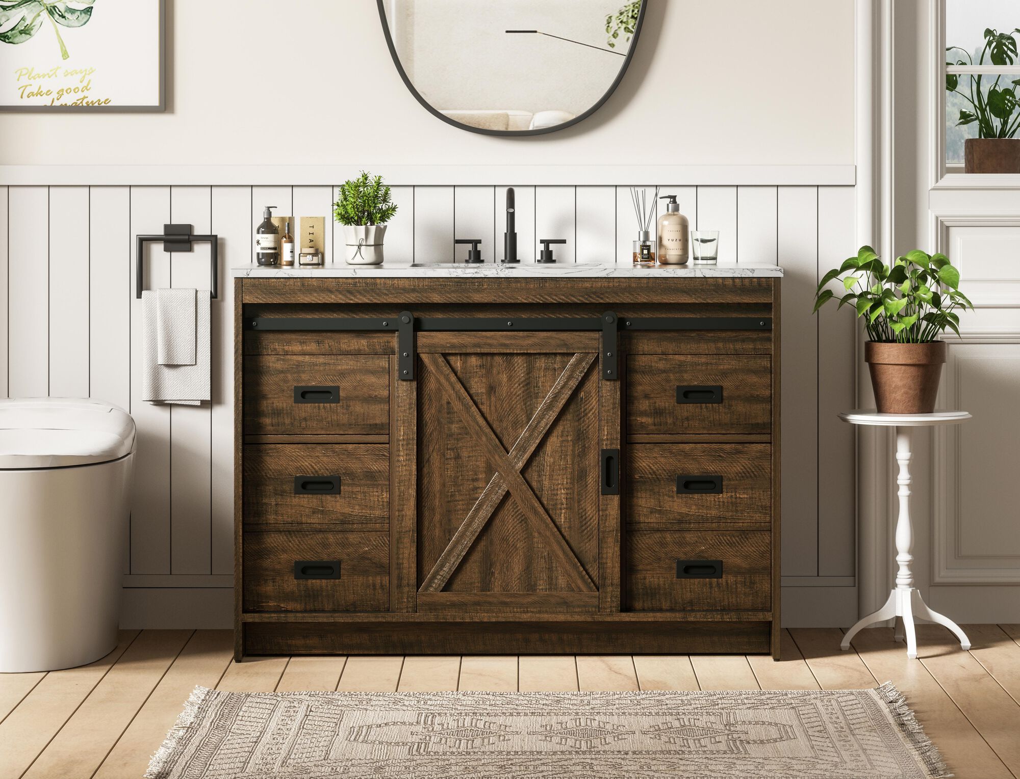 Austin 48 Inch Bath Vanity Cabinet,