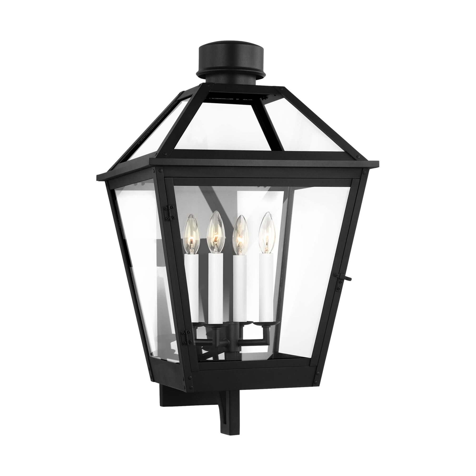 Shown in Textured Black finish and Clear glass