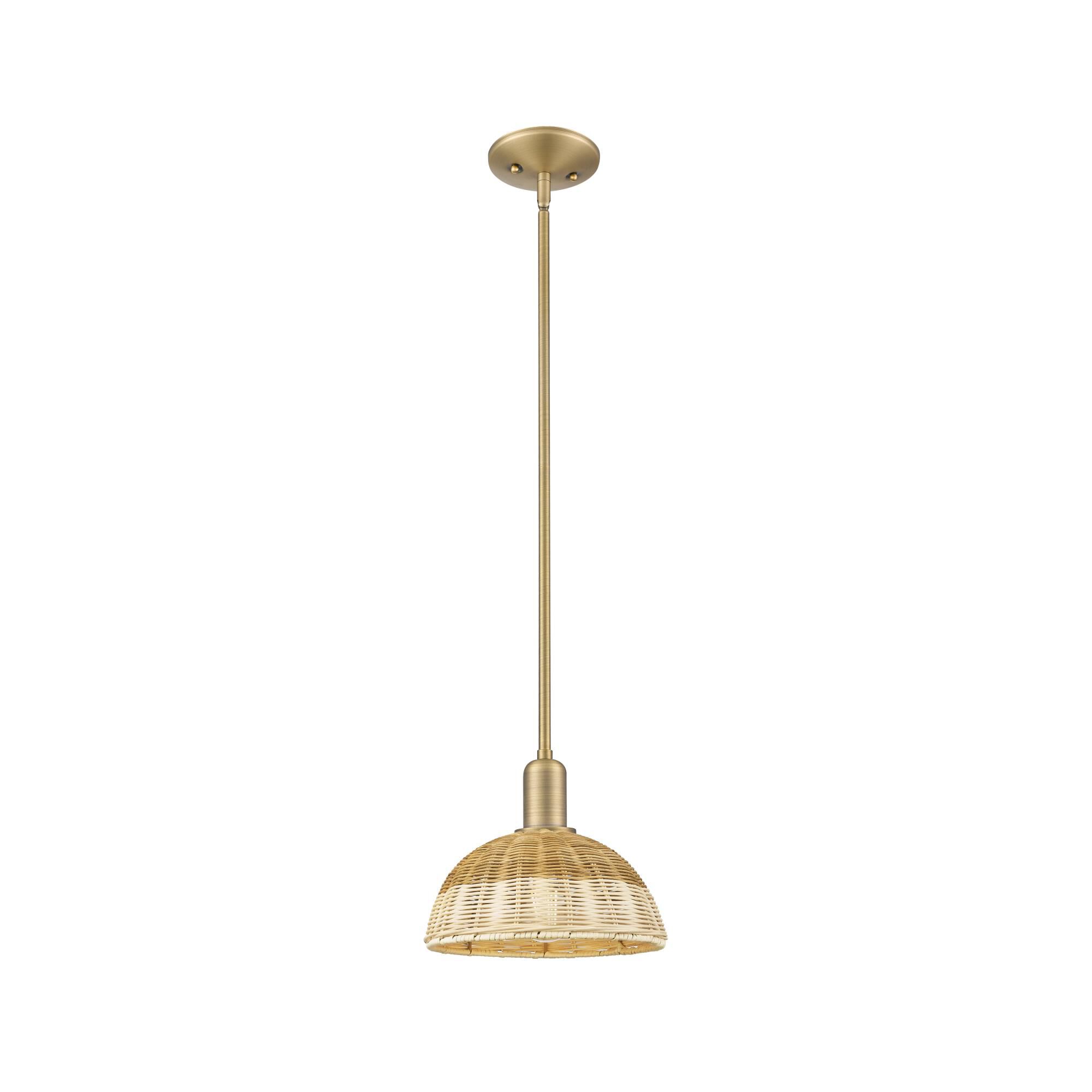 Bruno Marashlian Natural Ballston Dome 9 Inch Mini Pendant by Innovations Lighting