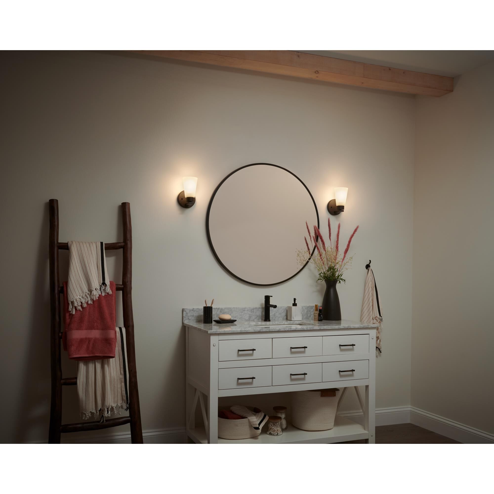 Stamos 13 Inch 2 Light Bath Vanity Light by Kichler Lighting