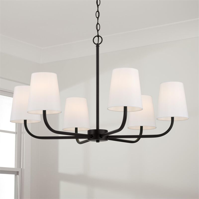Brody 34 Inch 6 Light Chandelier by Capital Lighting Fixture Company