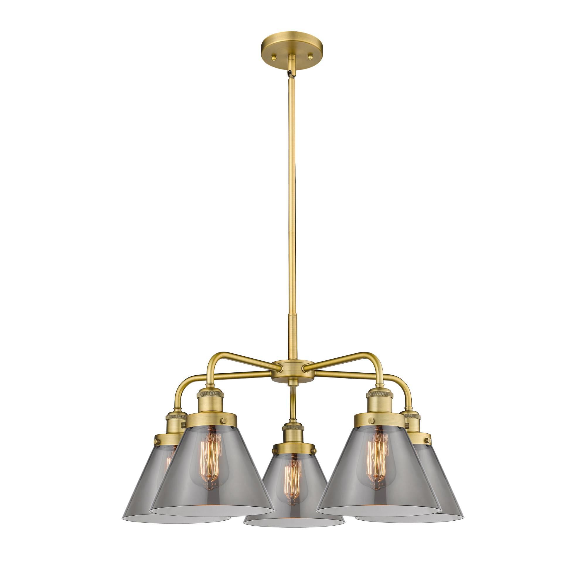 Bruno Marashlian Cone 25 Inch 5 Light Chandelier by Innovations Lighting