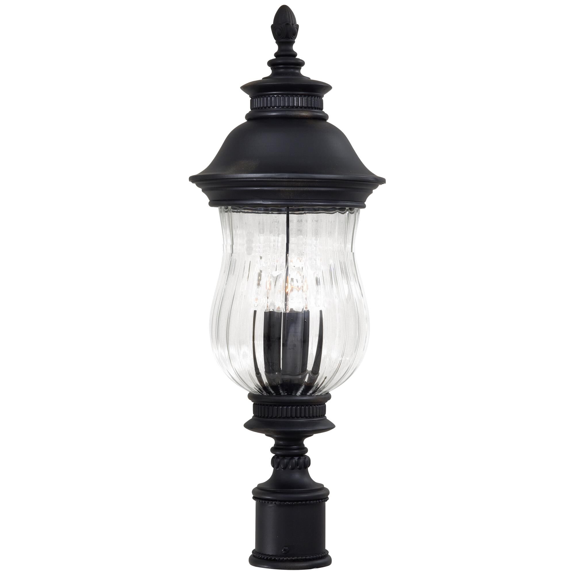 Newport 28 Inch Tall 3 Light Outdoor Post Lamp by Minka Lavery