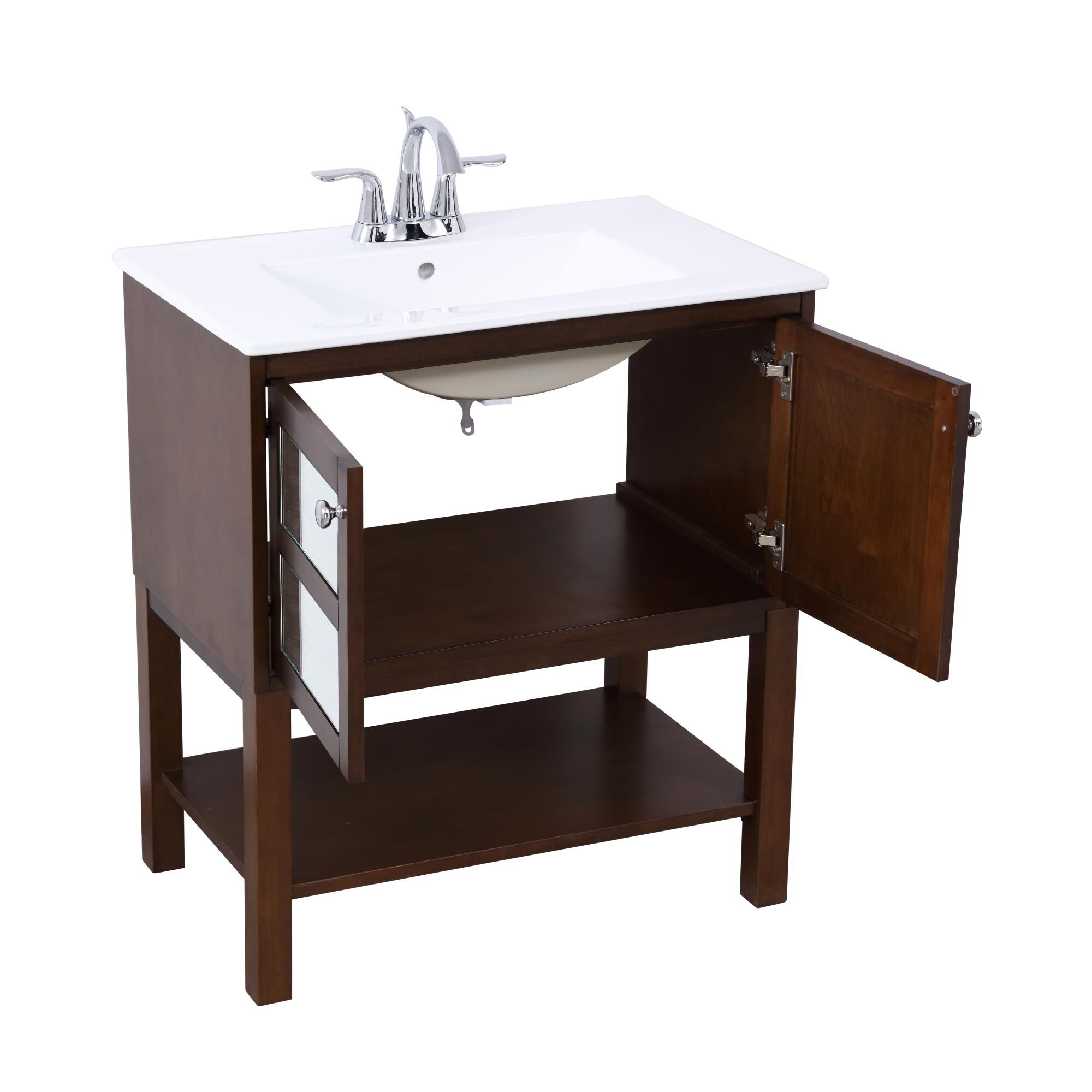 Shown in Antique Coffee finish