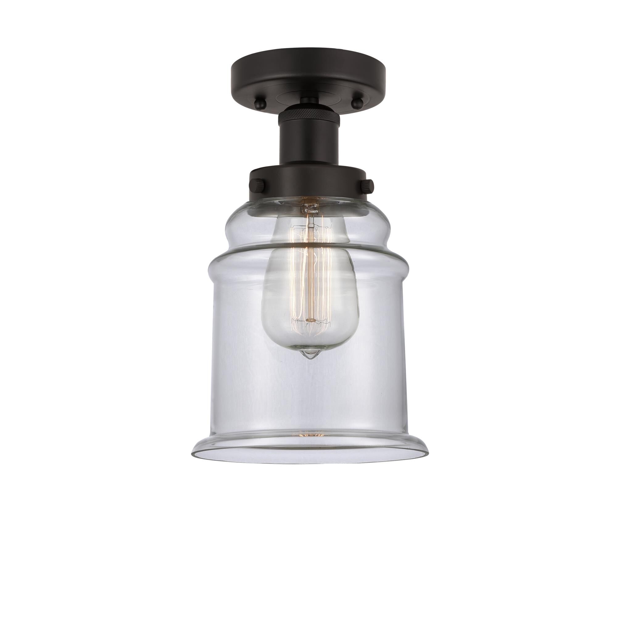 Shown in Oil Rubbed Bronze, Clear finish and Clear glass and Clear Glass shade