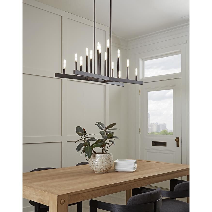 Fallon 42 Inch 14 Light Linear Suspension Light by Acclaim Lighting