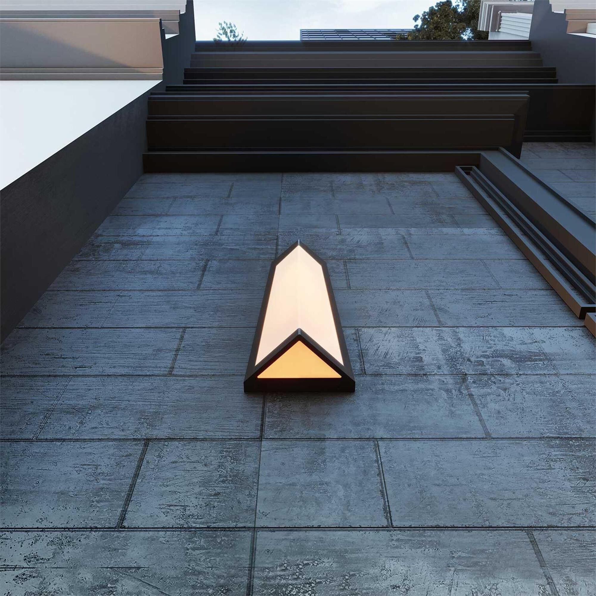 Shown in Textured Bronze finish and White Acrylic glass and 120-277 Volt Dimmer accent