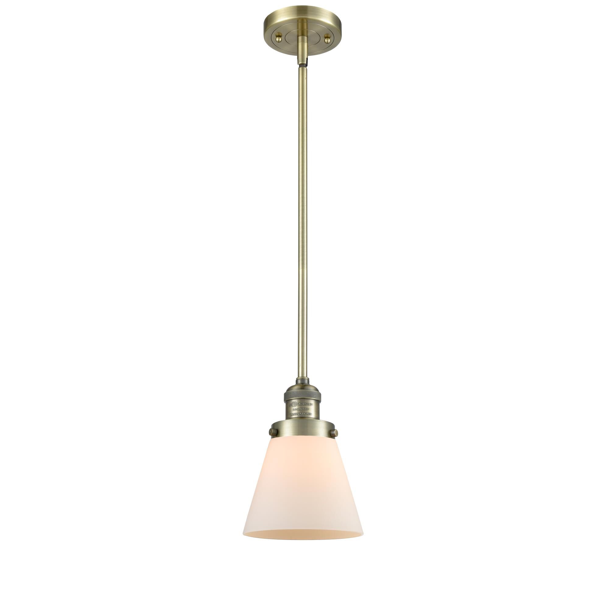 Bruno Marashlian Small Cone 6 Inch Mini Pendant by Innovations Lighting