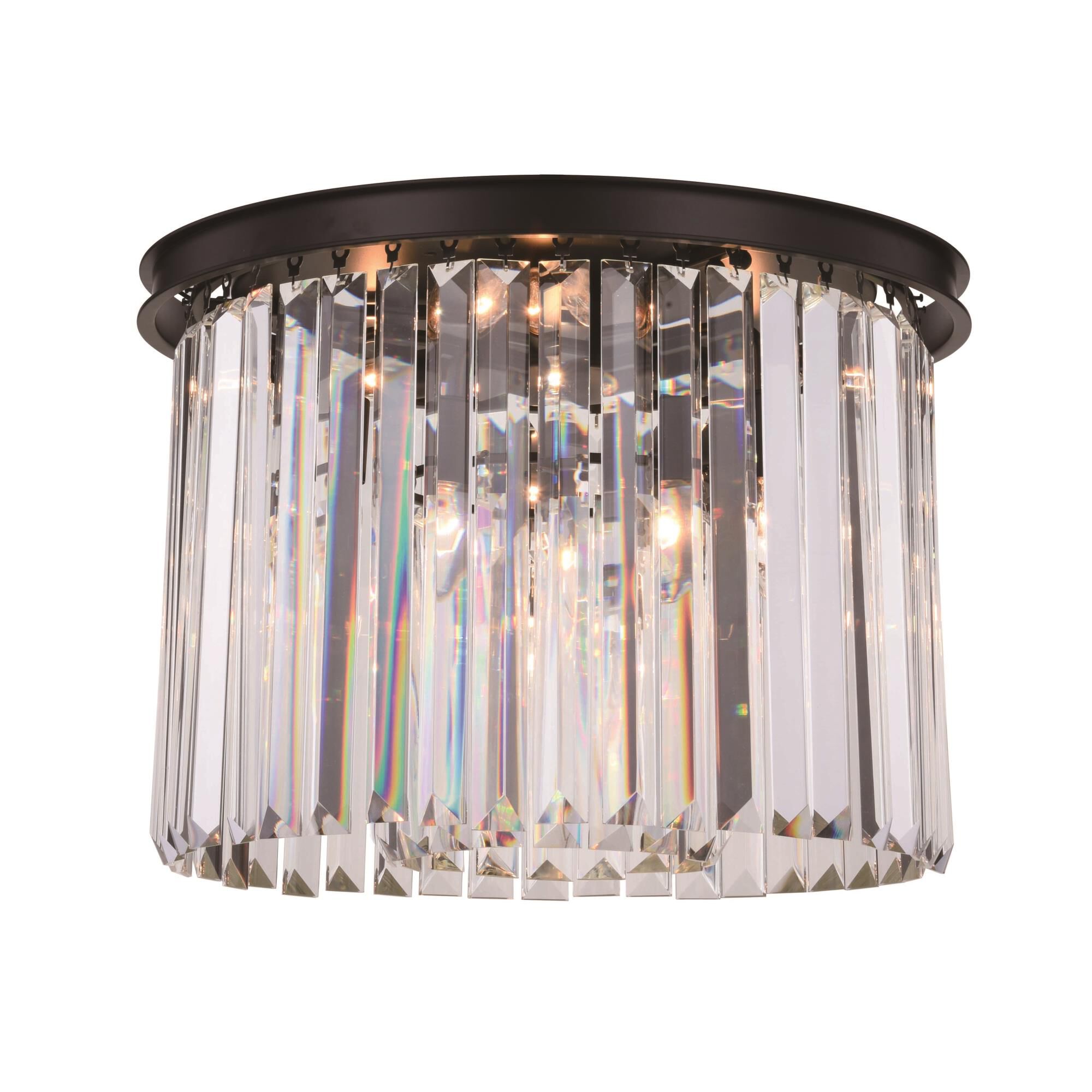 Shown in Matte Black finish and Royal Cut crystal and Clear accent