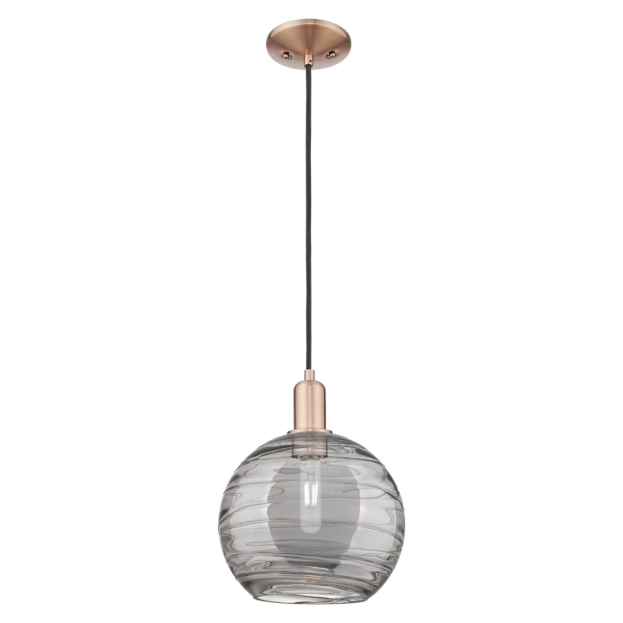 Bruno Marashlian Athens Deco Swirl 10 Inch Mini Pendant by Innovations Lighting