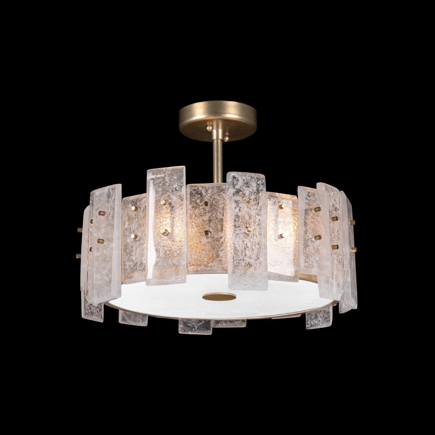 Erinn Valencich Lunea Semi Flush Mount by Fine Art Handcrafted Lighting