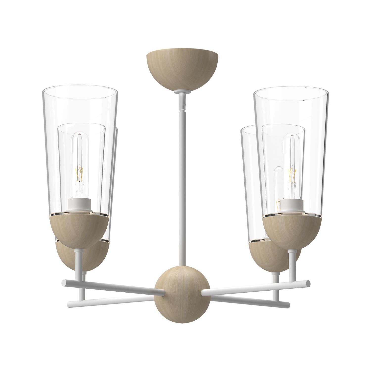 Emil 4 Light Chandelier by Alora Mood