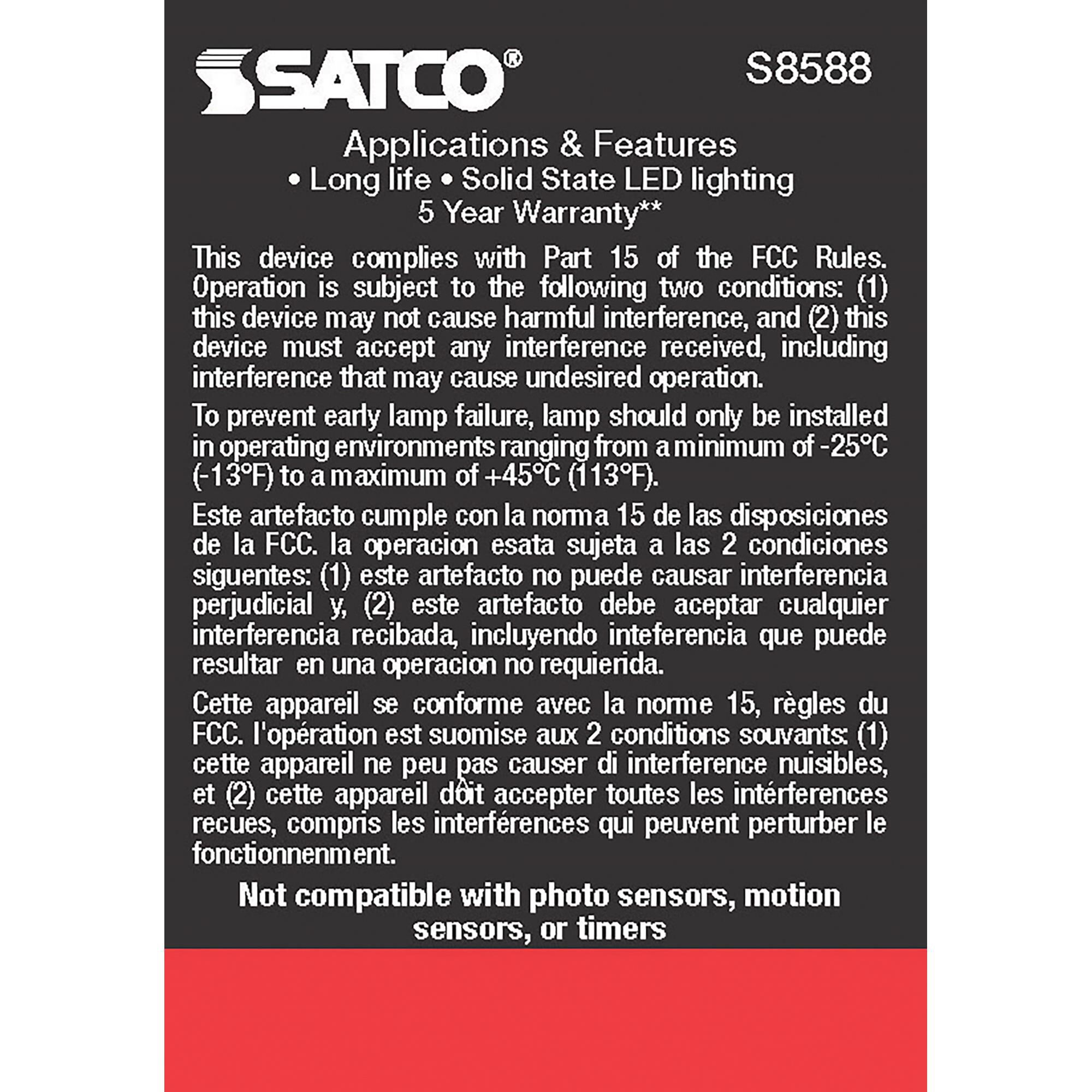 Dimmable 6.5 Watt 2700K MR16 LED Light Bulb,