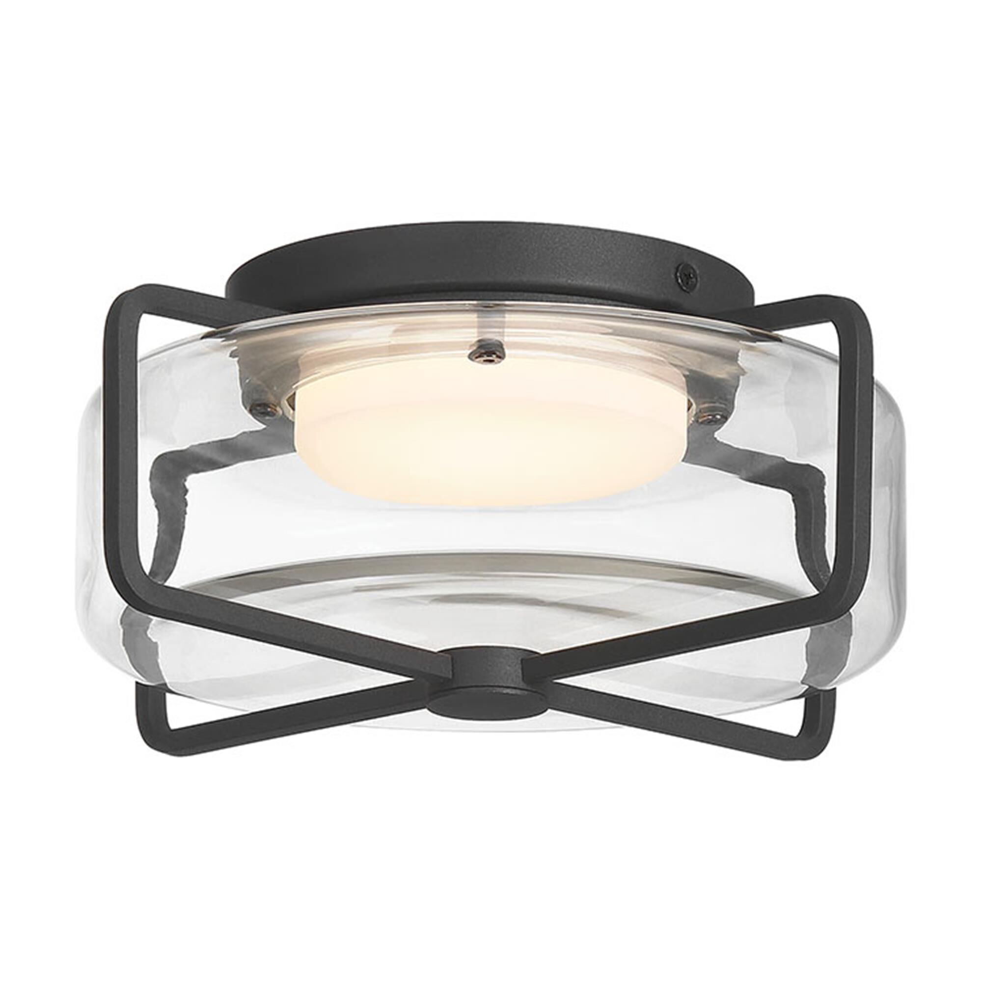 Shown in Sand Black finish and Clear glass