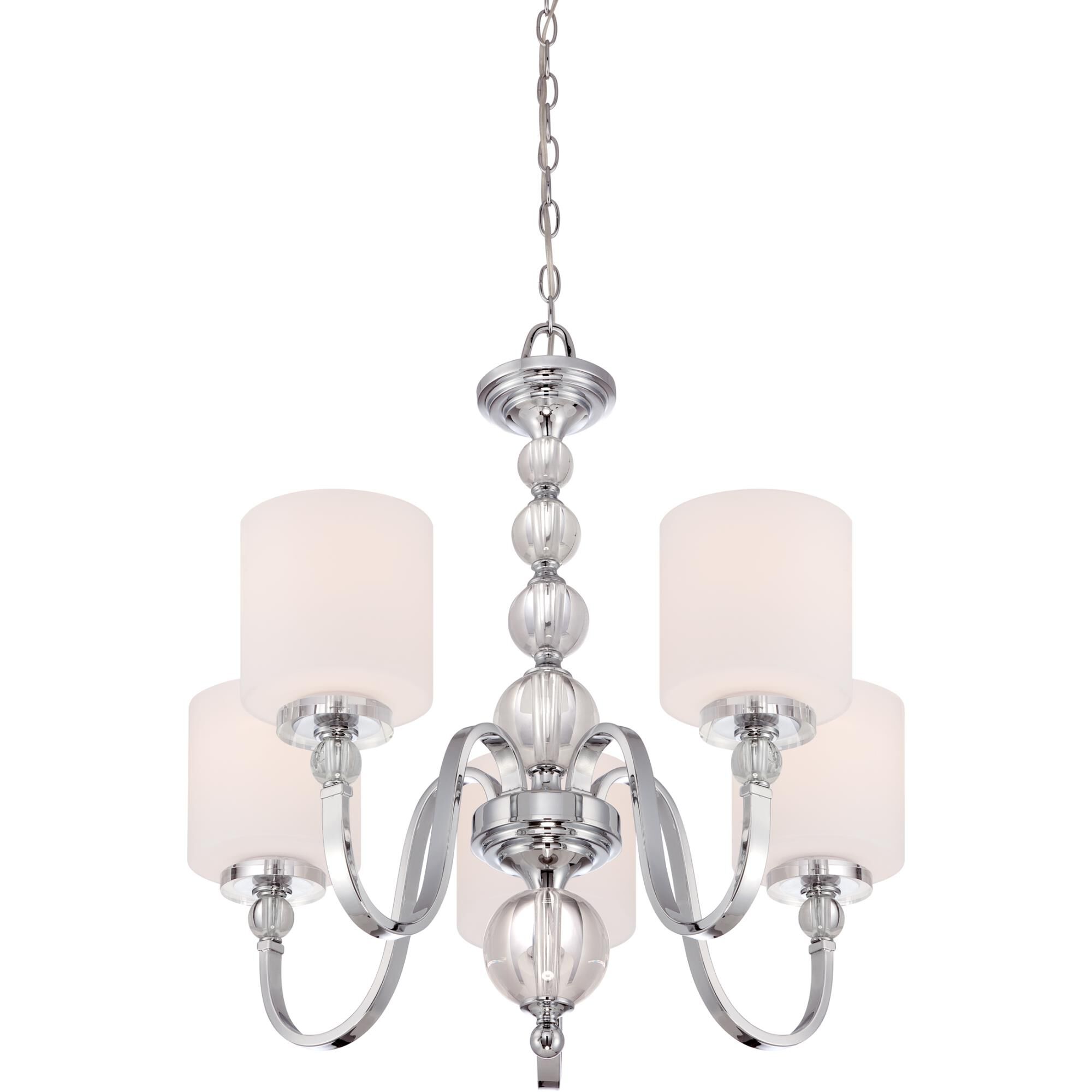 Downtown 27 Inch 5 Light Chandelier by Quoizel