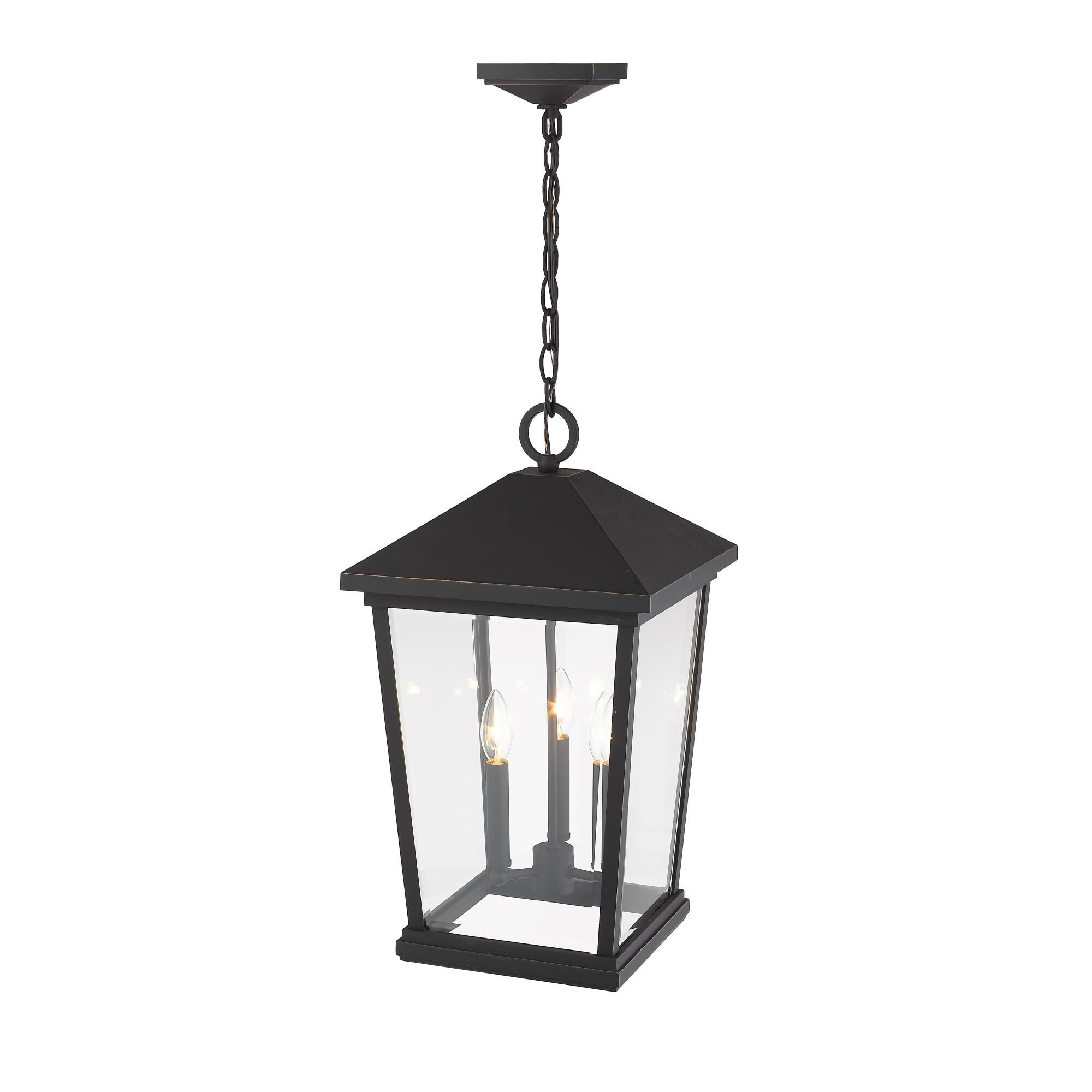 Shown in Oil Rubbed Bronze finish and Glass shade