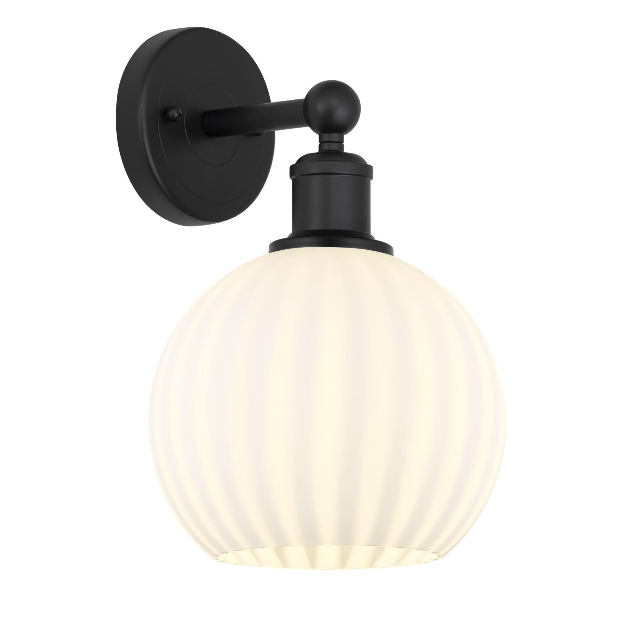 Bruno Marashlian White Venetian 8 Inch Wall Sconce by Innovations Lighting