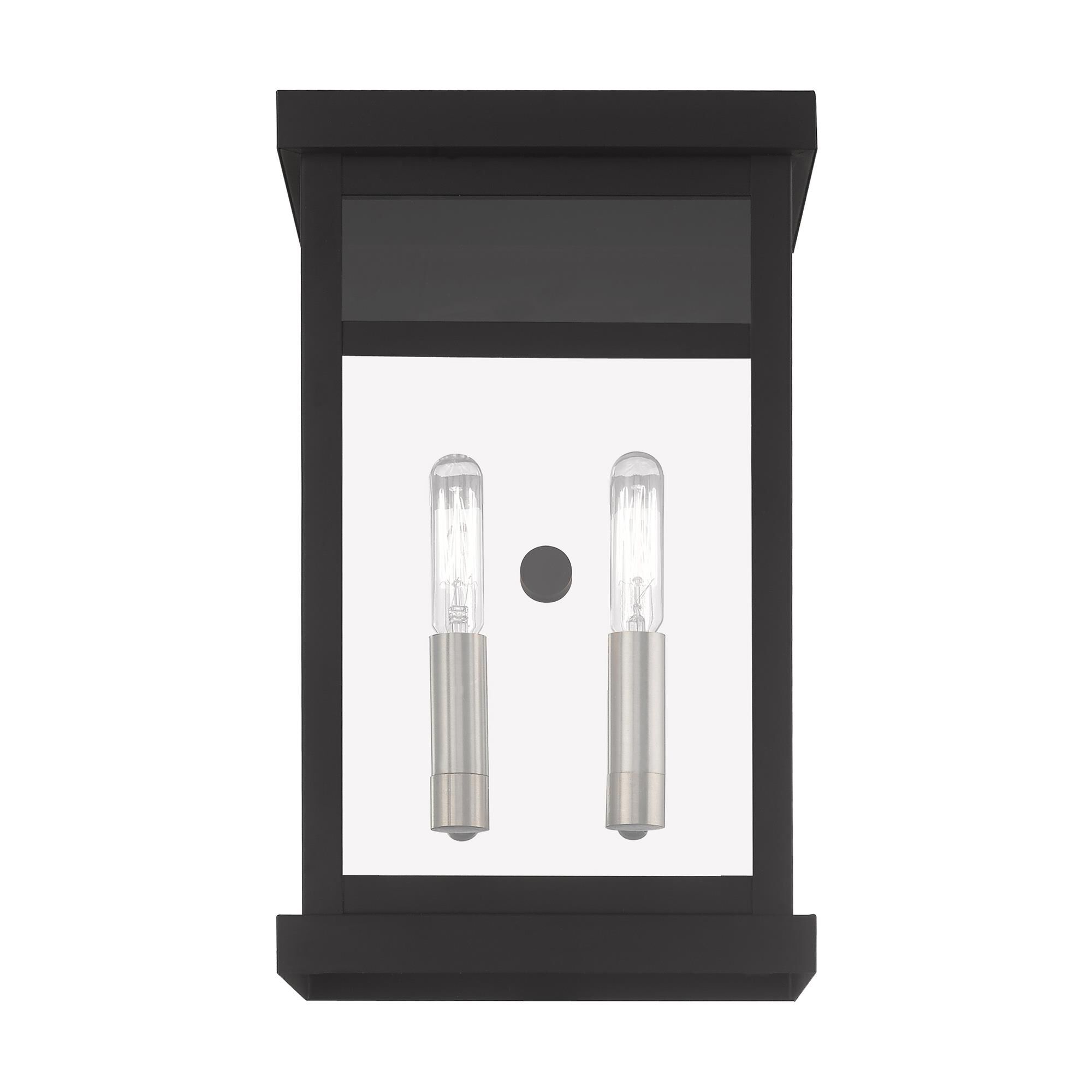 Hopewell 12 Inch Tall 2 Light Outdoor Wall Light by Livex Lighting