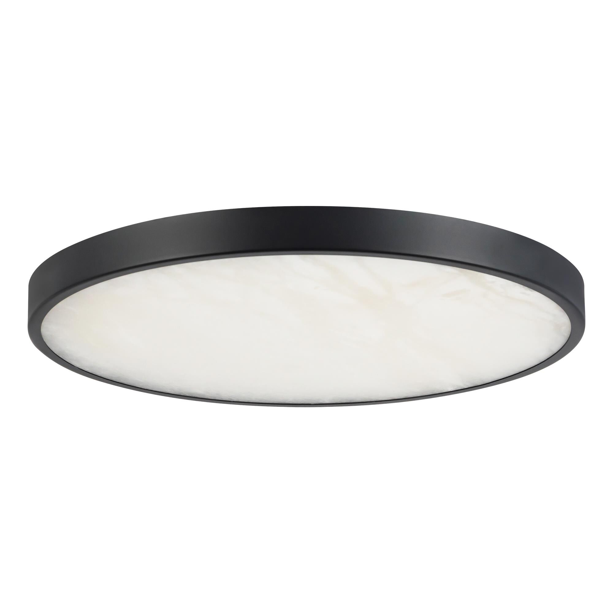 Shown in Matte Black finish and Alabaster glass