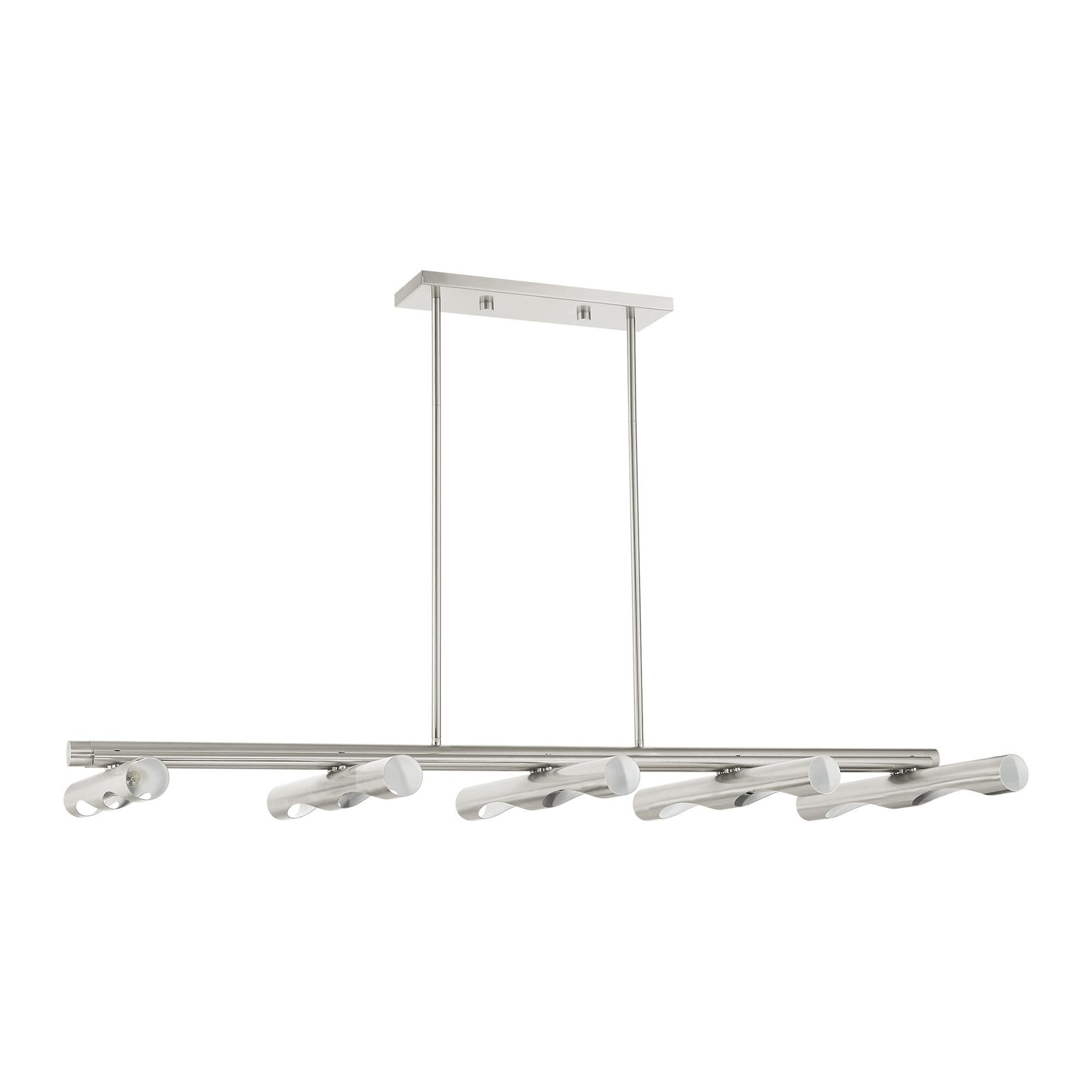 Acra 50 Inch 10 Light Linear Suspension Light by Livex Lighting