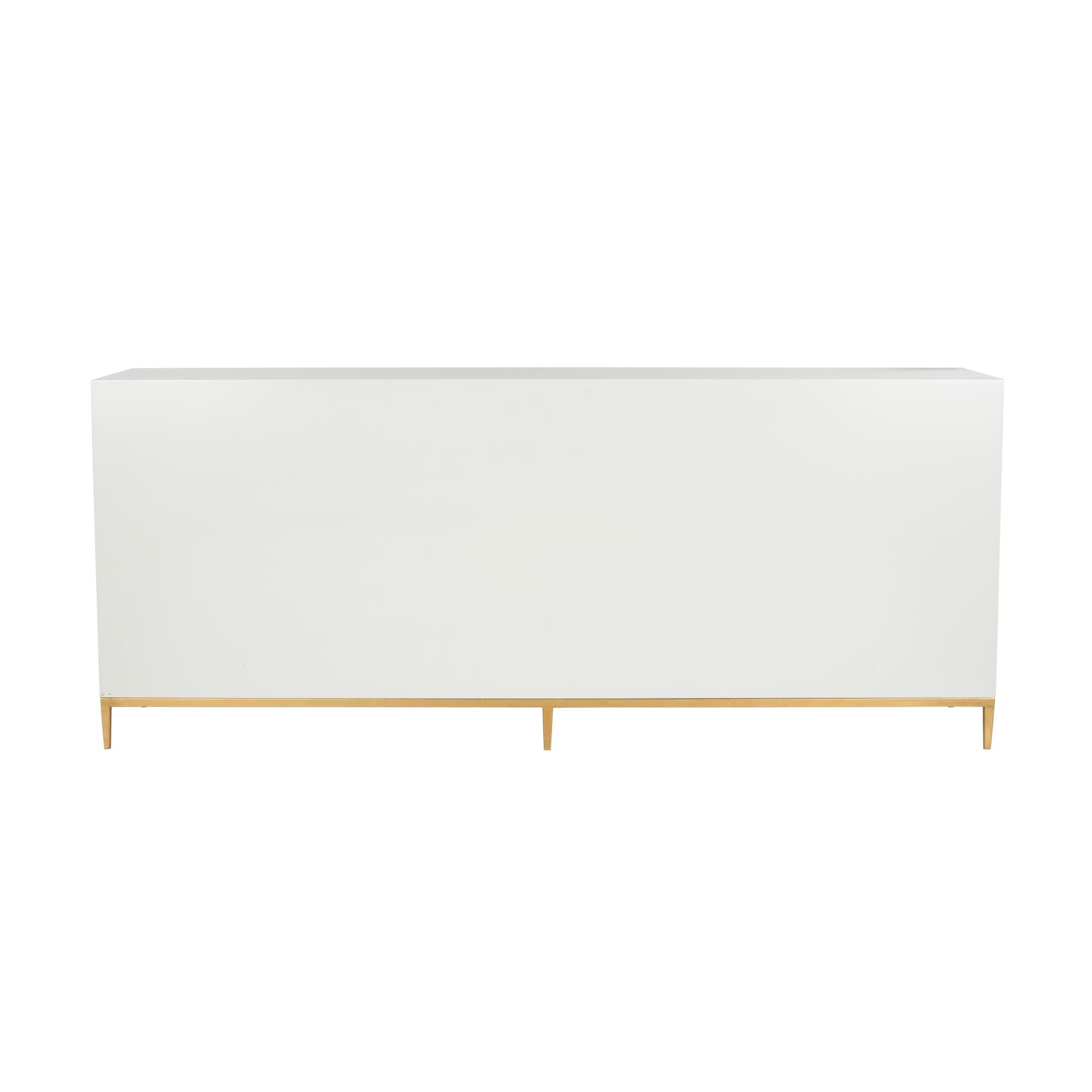 Shown in White/Metallic Gold finish