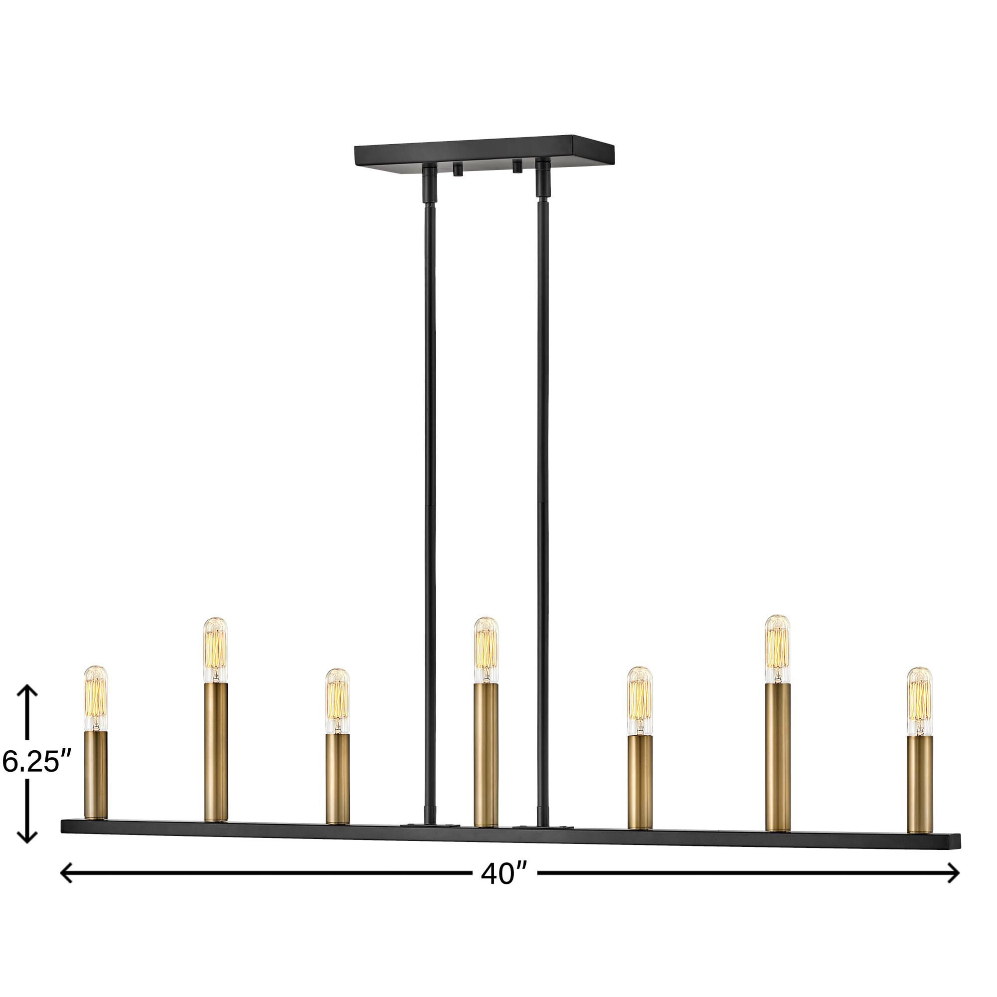 Shown in Black finish and Lacquered Brass accent