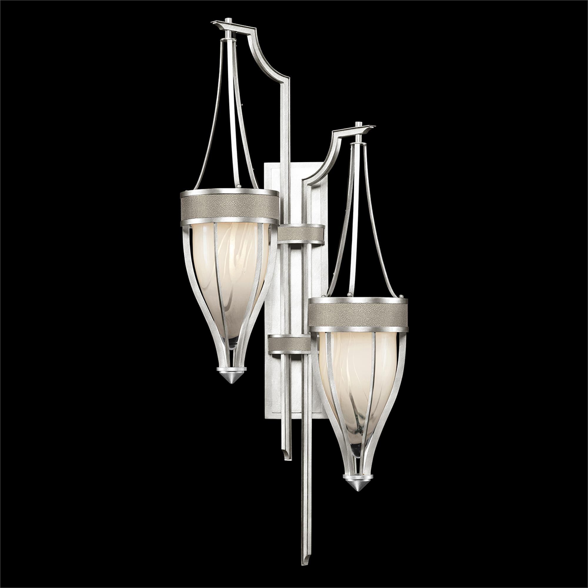 Shown in Silver Leaf and Nickel  finish and Coco accent