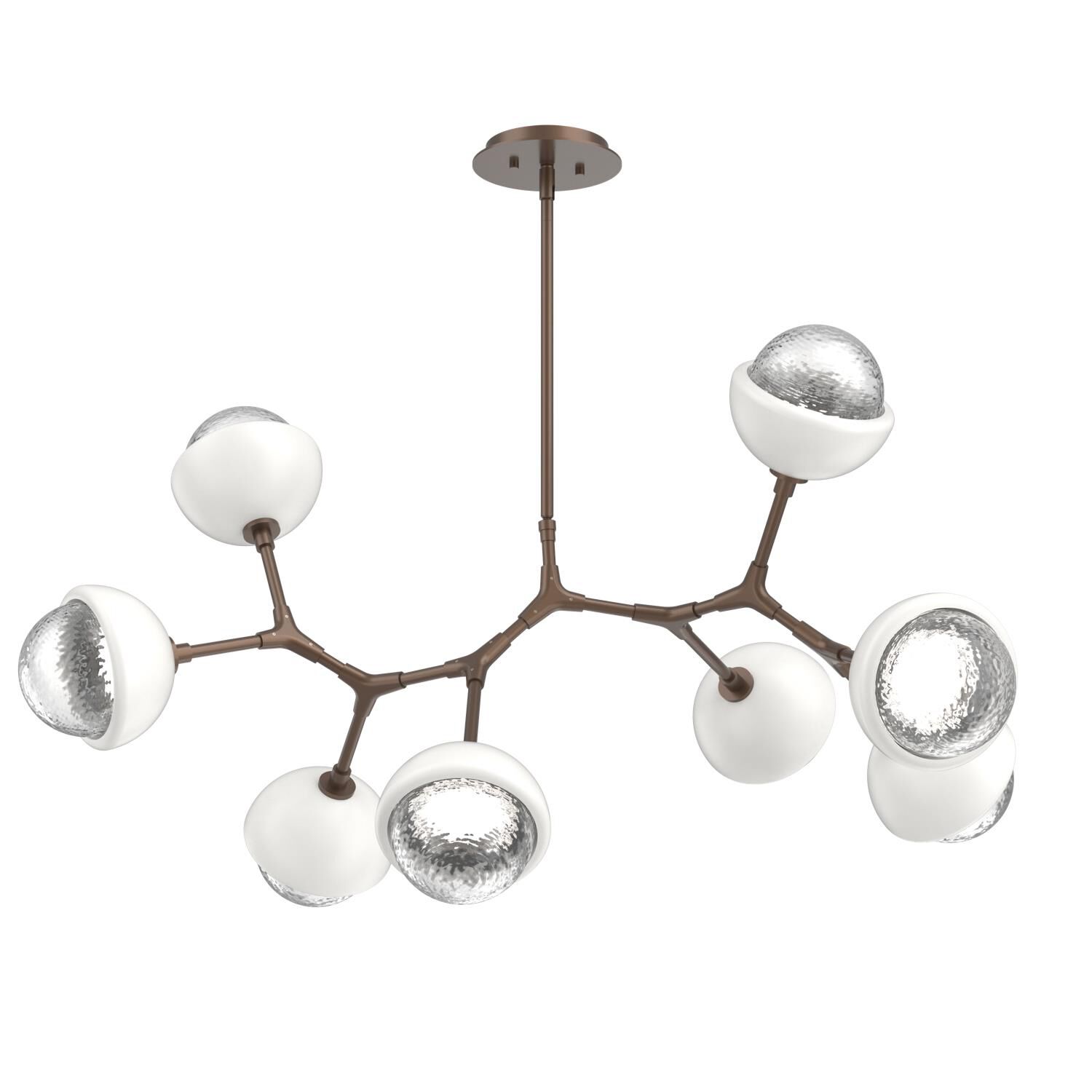 Levi Wilson Cabochon 38 Inch Linear Suspension Light by Hammerton Studio