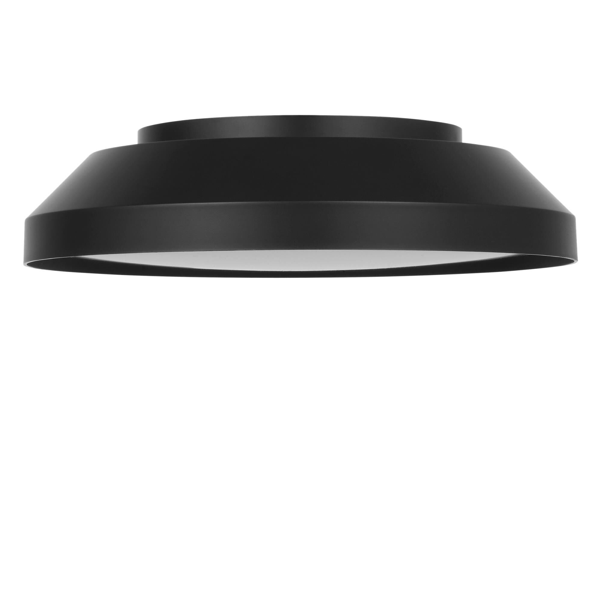 Shown in Midnight Black finish and White Acrylic shade