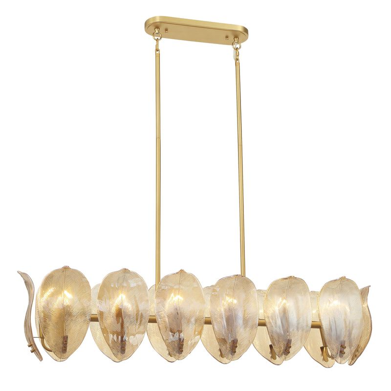 Orchid Medium Linear Chandelier by Metropolitan Lighting