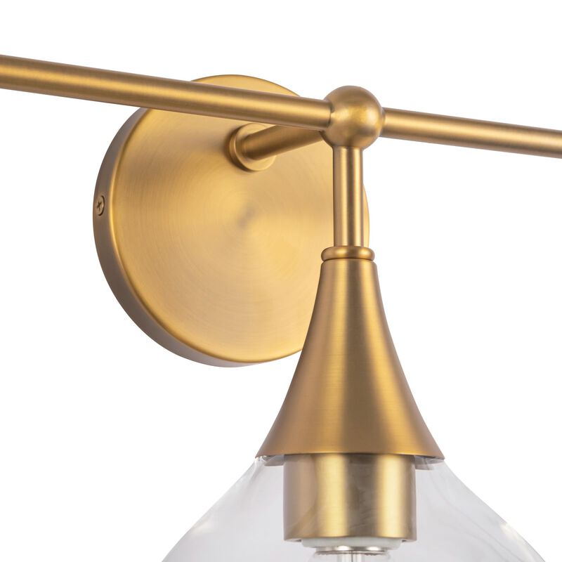 Hazel 27 Inch 3 Light Bath Vanity Light by Alora Mood