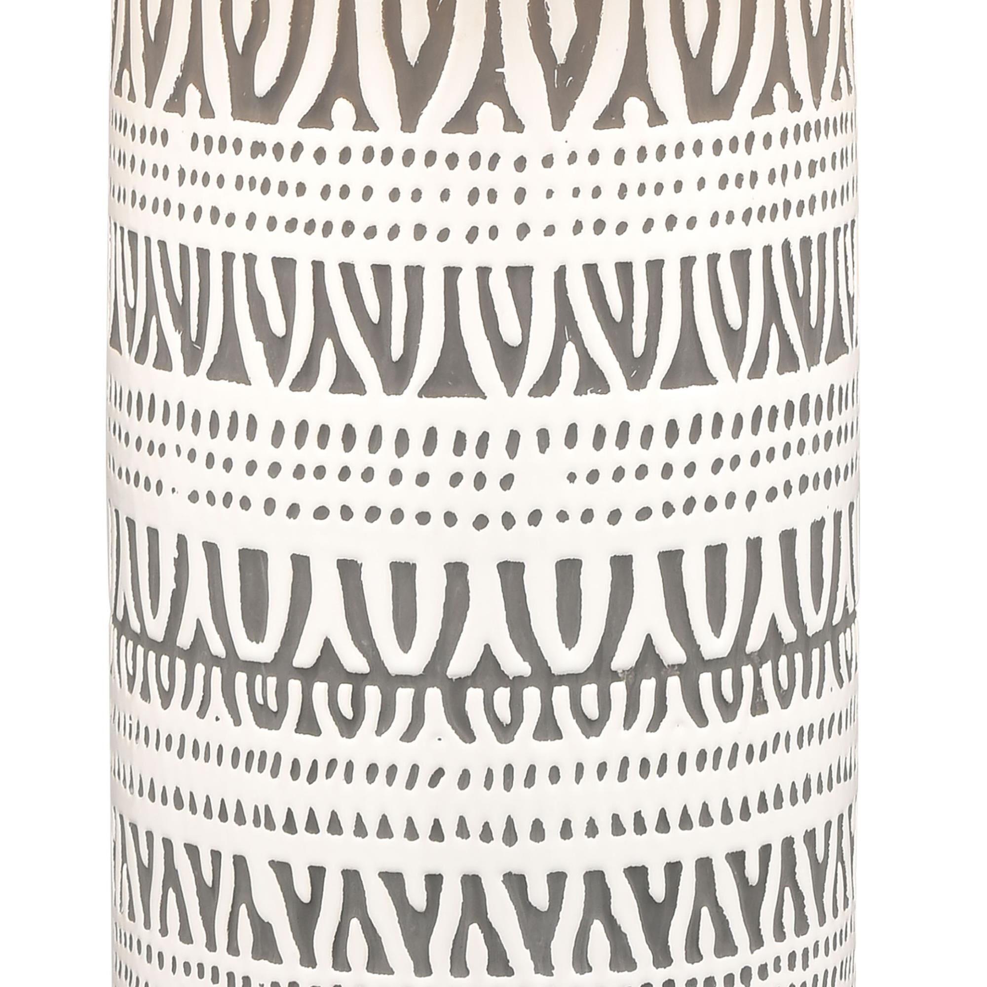 Shown in White finish and Off-White Drum Fabric Hardback shade
