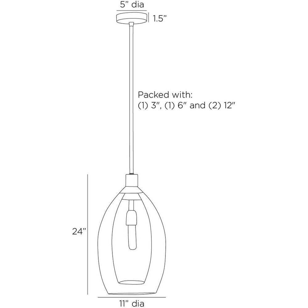 Hilary 11 Inch Mini Pendant by Arteriors Home