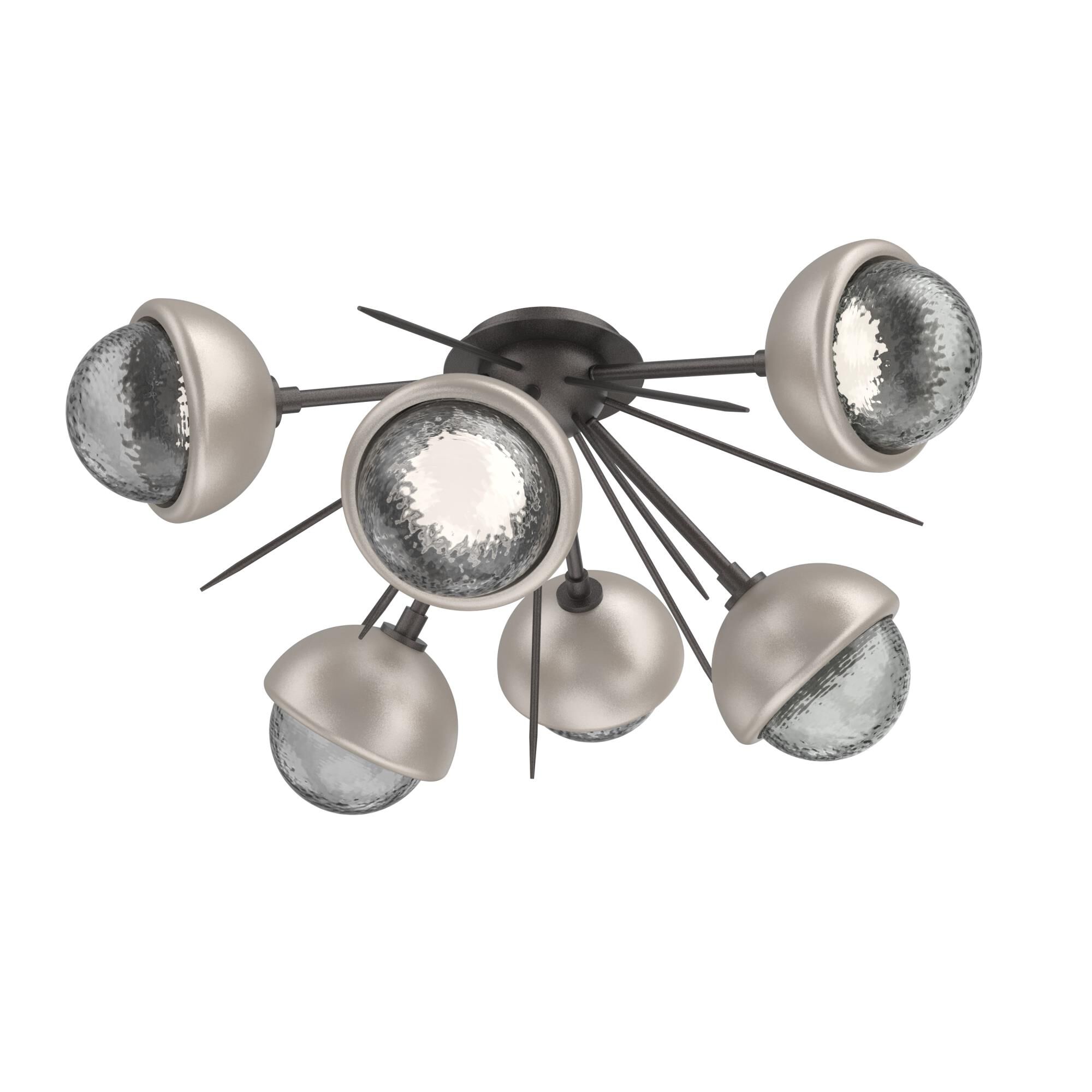 Levi Wilson Cabochon 28 Inch Semi Flush Mount by Hammerton Studio