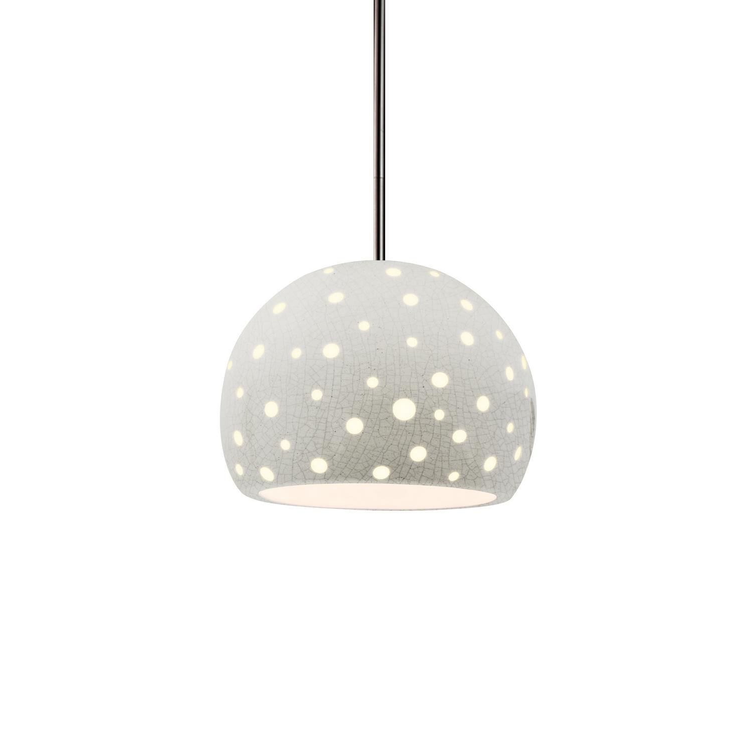 Perforated Globe 7 Inch Mini Pendant by Justice Design Group
