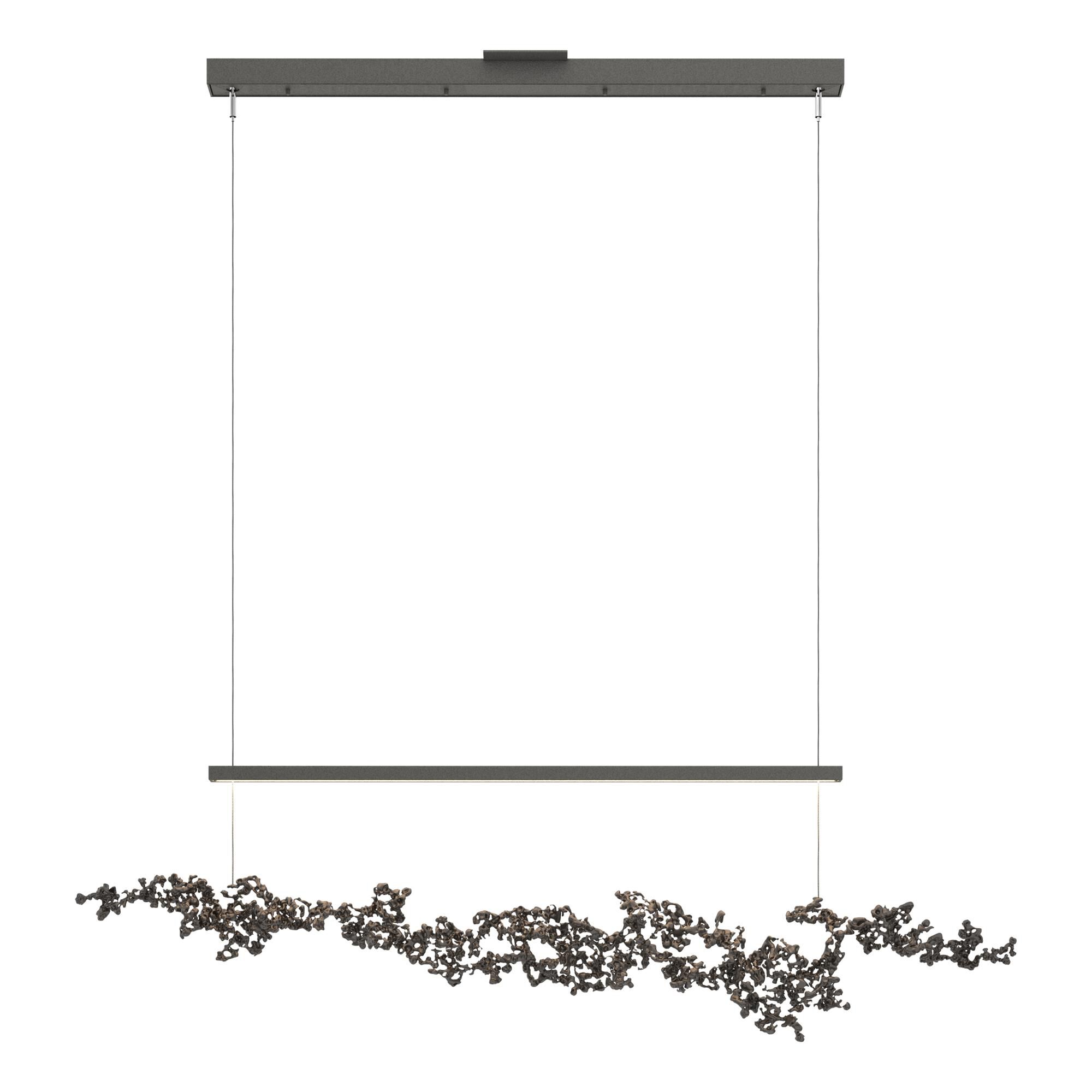 Shown in Natural Iron finish and Oil Rubbed Bronze Aluminum shade