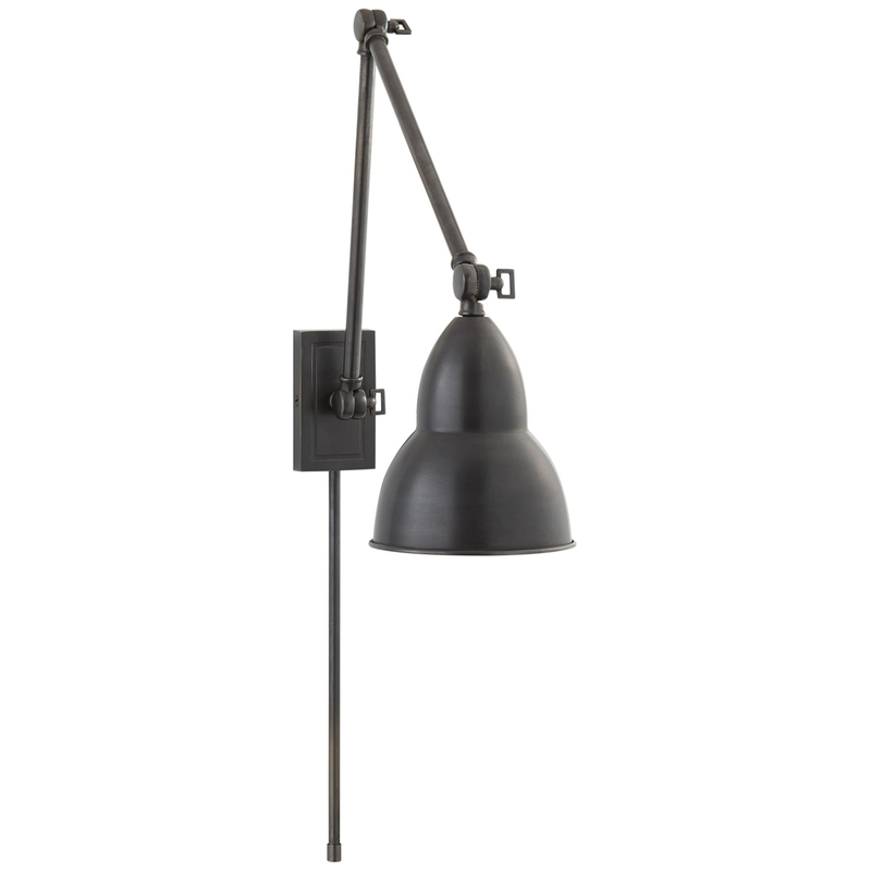 French Library Wall Swing Lamp by Visual Comfort Signature Collection